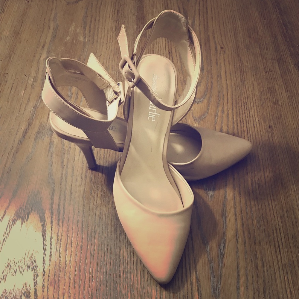 Charming Charlie Heels with Ankle Strap